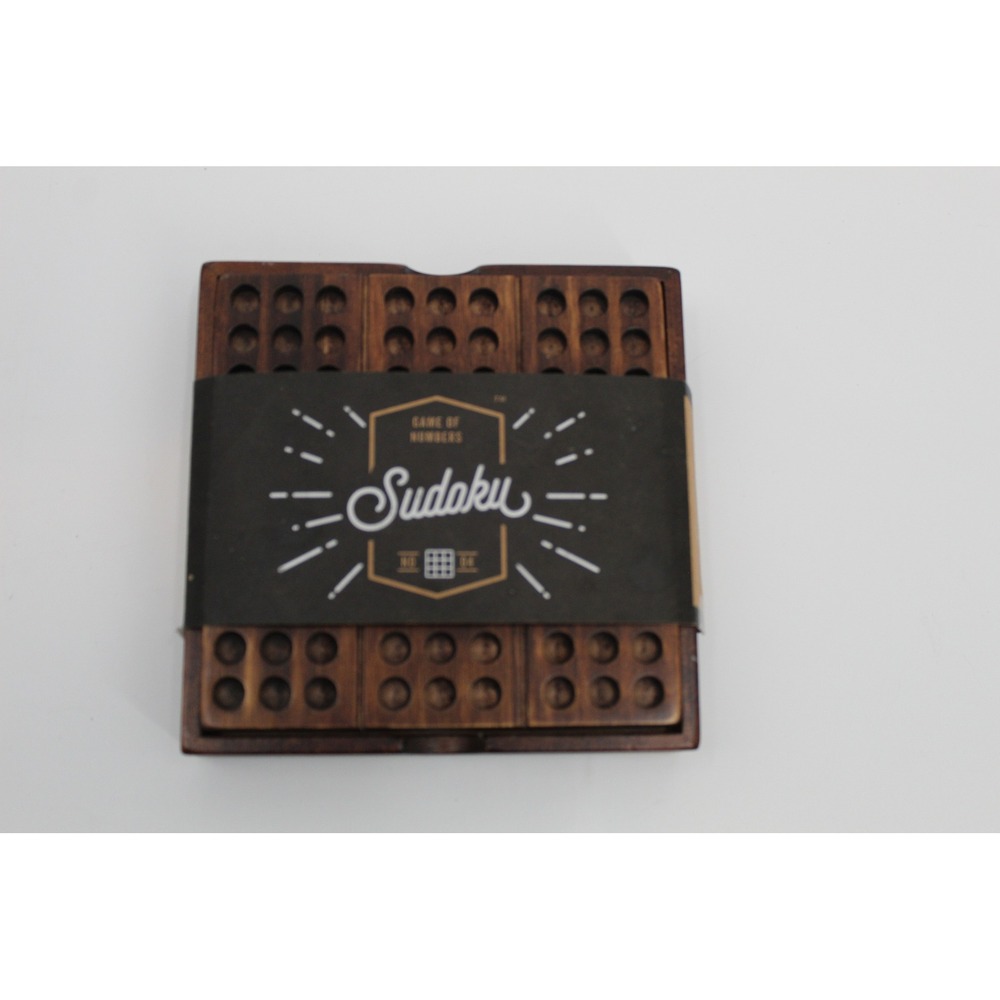 Luckies of London Wooden Sudoku Game of Numbers No. 04 Board Game with Wood Pegs